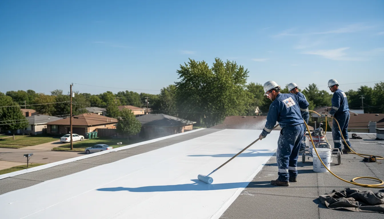 Commercial roof coating in Kaw City, OK near me